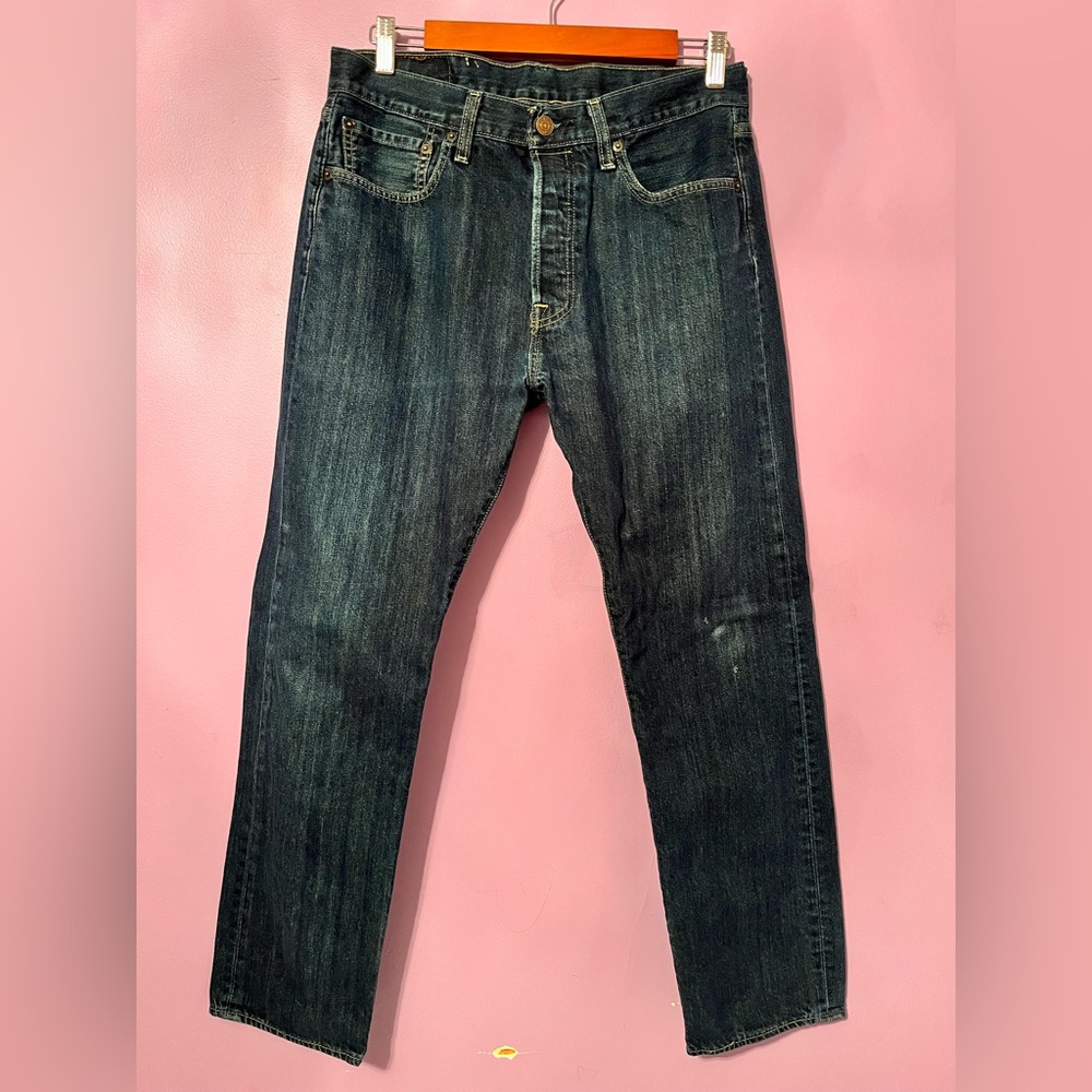 Levi's Dark Blue Straight Jeans